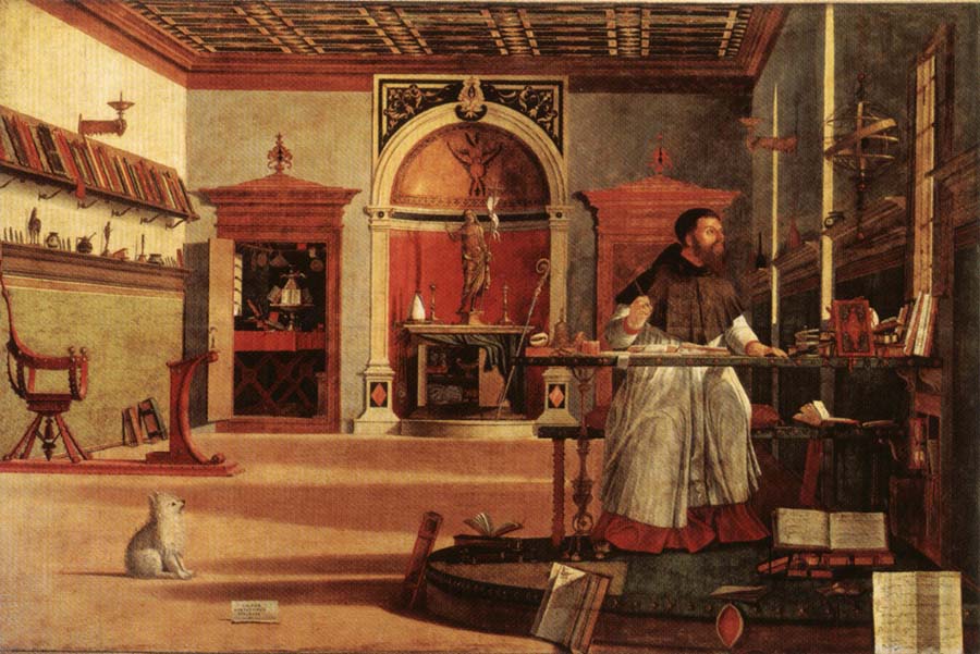 Saint Augustine in His Study